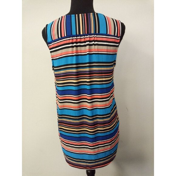 Dana Buchman Blue Pink Striped Tank Top Size Small - Picture 3 of 8